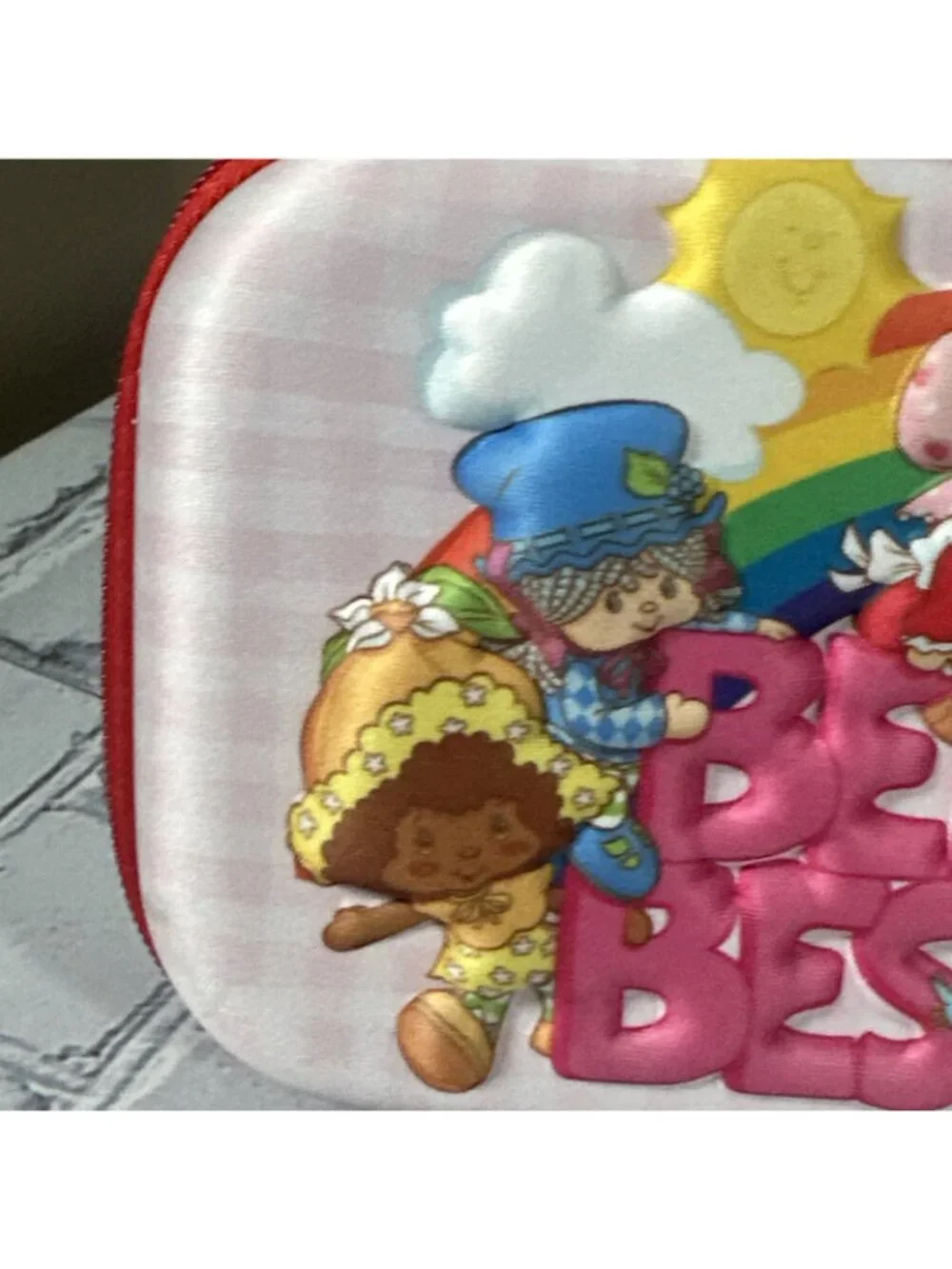 Strawberry Shortcake Molded Zip Around Pencil/Pen Case NWOT